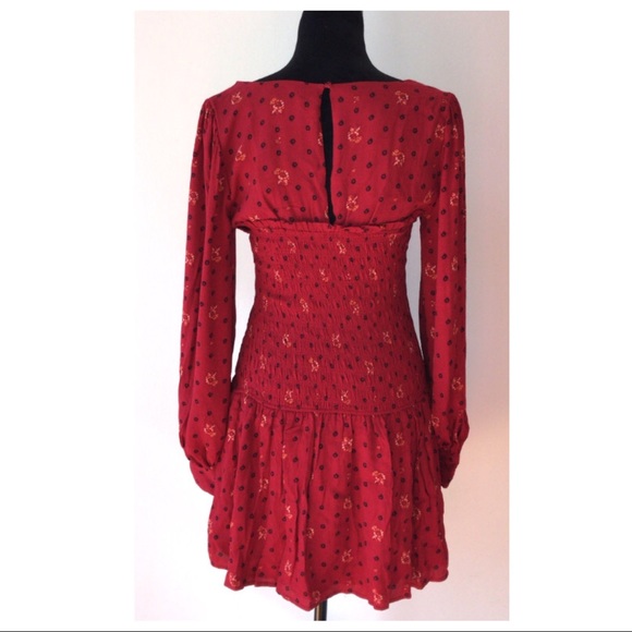 FREE PEOPLE PRINTED WOVEN MINI DRESS - Picture 6 of 8